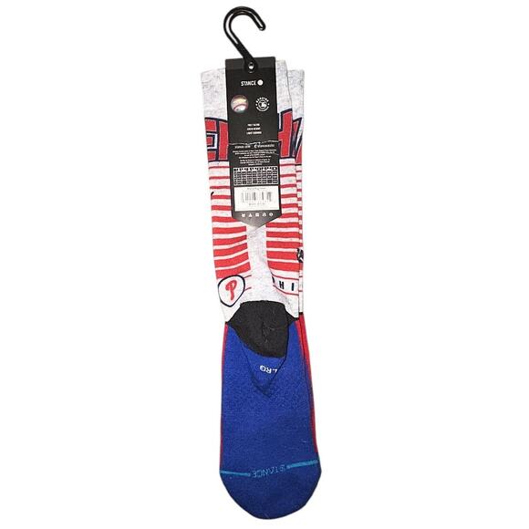 NWT Stance Bryce Harper Big Head Crew Socks Men's Large Phillies MLB - Picture 2 of 5